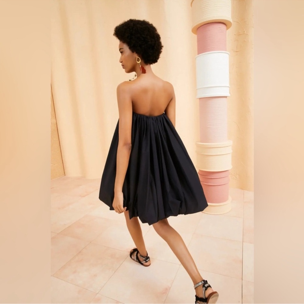 Ulla Johnson Polline Balloon Black Strapless dress - Picture 2 of 3